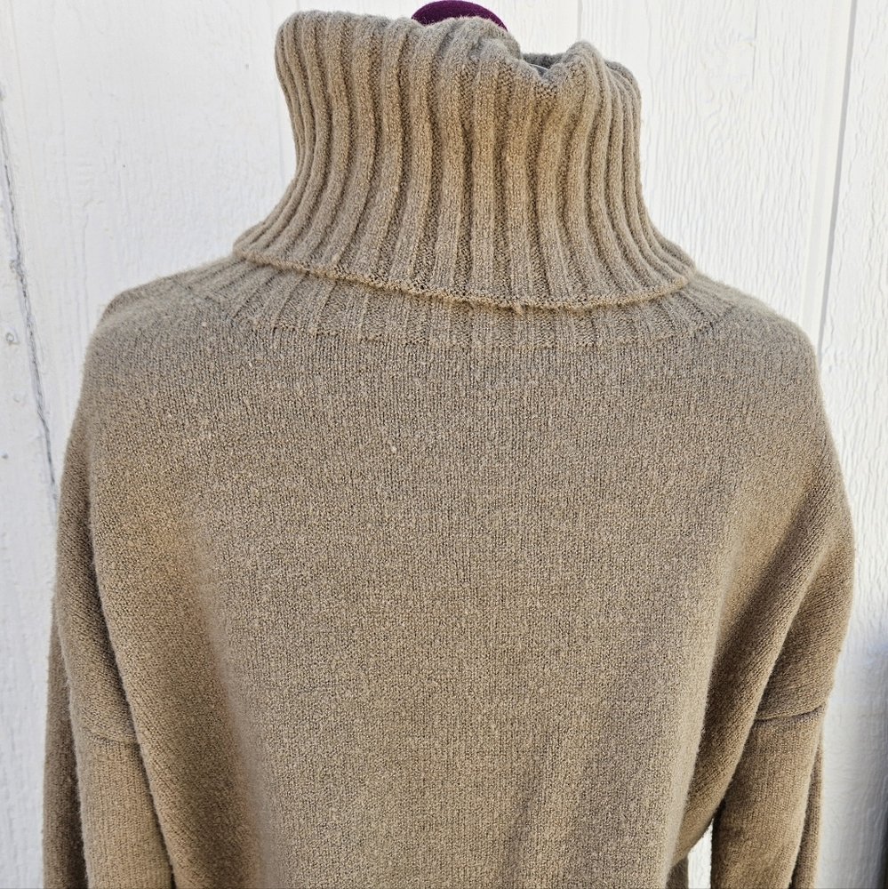 Cozy Tan Turtleneck Sweater